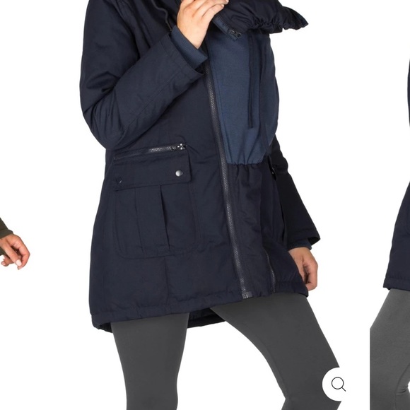 SOLD - Maternity Winter Jacket by Modern Eternity. Medium Maternity 3 in 1 Coat - Picture 12 of 16